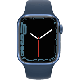 Refurbished Apple Watch Series 7 45mm aluminium blauw wifi met blauw sportbandje                            