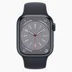 Refurbished Apple Watch Series 8 41mm aluminium zwart wifi met zwart sportbandje                            