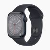Refurbished Apple Watch Series 8 41mm aluminium zwart wifi met zwart sportbandje                            