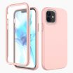 iPhone 12 verre trempé & coque rose