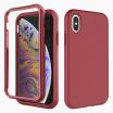 iPhone X/XS verre trempé & coque rouge