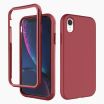 iPhone XR verre trempé & coque rouge