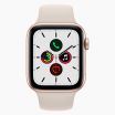 Refurbished Apple Watch SE 2020 40 mm aluminium goud wifi met antique wit sportbandje
