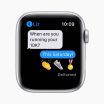 Apple Watch Series 6 40 mm aluminium argent wifi reconditionné avec bracelet sport blanc   