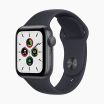 Apple Watch SE 2020 44 mm aluminium zwart wifi met zwart sportbandje