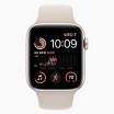 Refurbished Apple Watch SE 2022 40 mm aluminium goud wifi met roze sportbandje