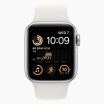 Refurbished Apple Watch SE 2022 40 mm aluminium zilver wifi met wit sportbandje