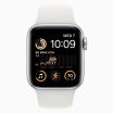 Apple Watch SE 2022 40 mm aluminium argent wifi avec bracelet sport blanc  
