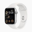 Apple Watch SE 2022 40 mm aluminium argent wifi avec bracelet sport blanc   
