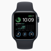 Refurbished Apple Watch SE 2022 40 mm aluminium zwart 4G met zwart sportbandje             