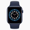Apple Watch Series 6 40 mm aluminium bleu wifi reconditionné avec bracelet sport bleu 