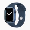 Refurbished Apple Watch Series 7 41mm aluminium blauw wifi met blauw sportbandje                             