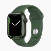 Refurbished Apple Watch Series 7 45mm aluminium groen 4G met zwart sportbandje                            