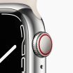 Refurbished Apple Watch Series 7 41mm aluminium zilver 4G met wit sportbandje                            