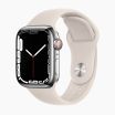 Refurbished Apple Watch Series 7 41mm aluminium zilver 4G met wit sportbandje                            