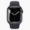 Apple Watch Series 7 41mm rvs zwart 4G met zwart sportbandje