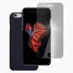 iPhone 6S verre trempé + coque en silicone noir