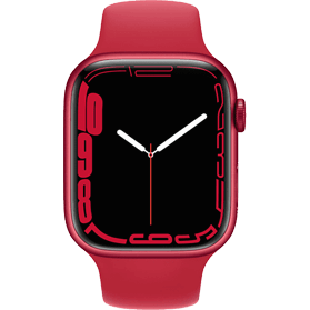 Reconditionnée Apple Watch Series 7 45 mm aluminium rouge 4G avec bracelet sport rouge