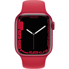 Apple Watch Series 7 reconditionnée 41 mm aluminium rouge Wi‑Fi avec bracelet sport rouge