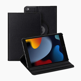 Étui pivotant pour iPad 2021/2020/2019 - Noir                            