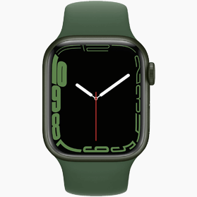 Refurbished Apple Watch Series 7 41mm aluminium zwart wifi met zwart sportbandje                            