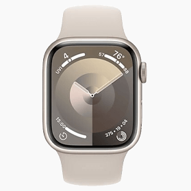 Apple Watch reconditionnée blanc/or