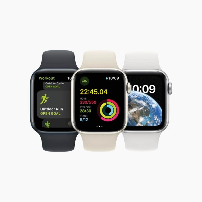 Apple Watch SE 2022 40 mm aluminium or wifi avec bracelet sport rose