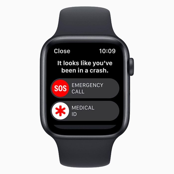 Apple Watch SE 2022 40 mm aluminium noir wifi avec bracelet sport noir reconditionné                            