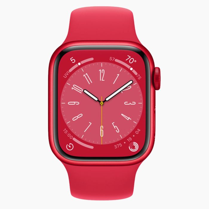 Apple Watch Series 8 reconditionnée 41 mm aluminium rouge Wi-Fi avec bracelet sport rouge