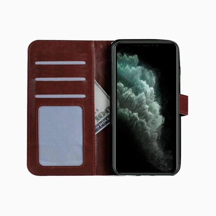 Bookcase marron pour iPhone 11 Pro

