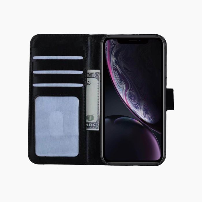 Bookcase zwart voor iPhone XR