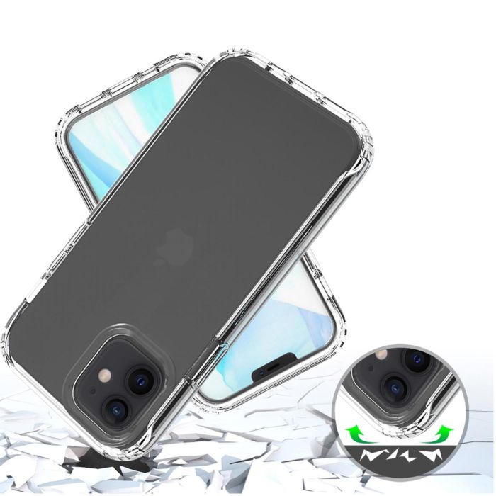 iPhone 12 verre trempé & coque transparent