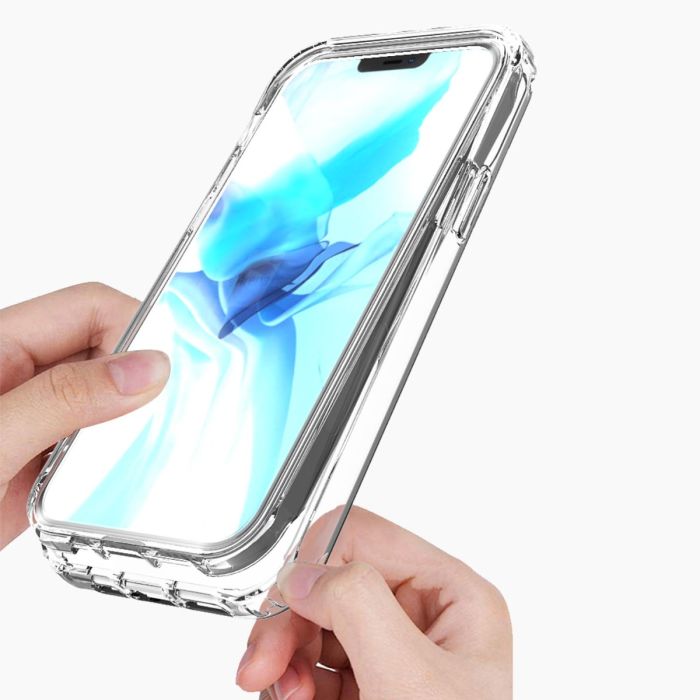 iPhone 12 verre trempé & coque transparent
