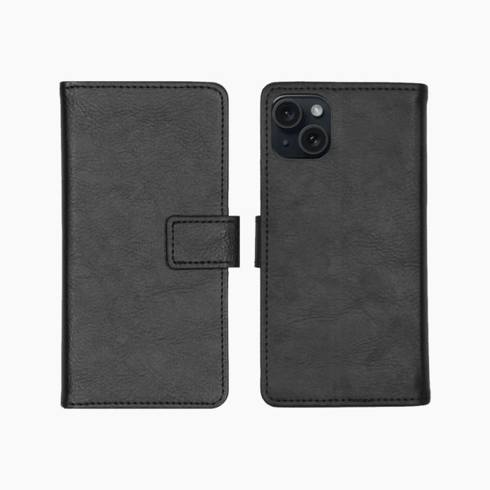 iPhone 15 bookcase zwart                            