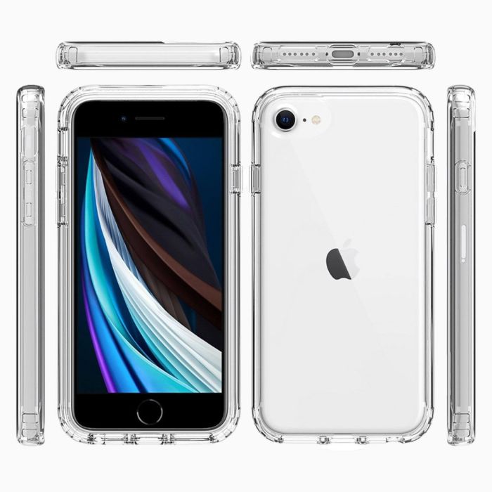 iPhone 7-8-SE2020 verre trempé & coque transparent