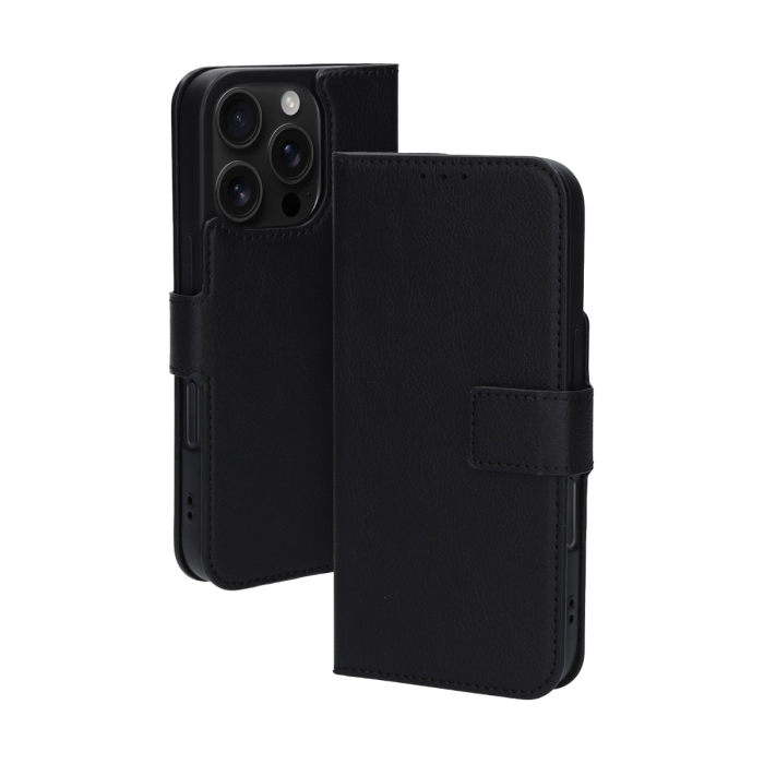 Zwarte Bookcase iPhone 12 Pro Max