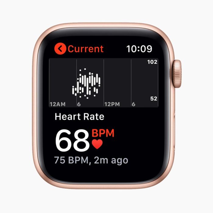 Refurbished Apple Watch SE 2020 40 mm aluminium goud wifi met antique wit sportbandje