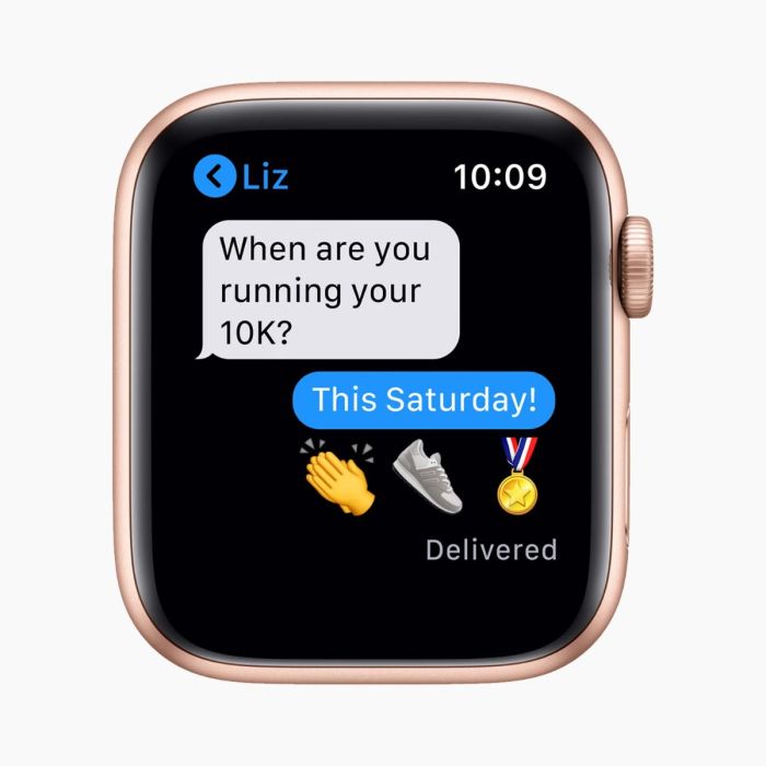 Refurbished Apple Watch SE 2020 40 mm aluminium goud wifi met antique wit sportbandje
