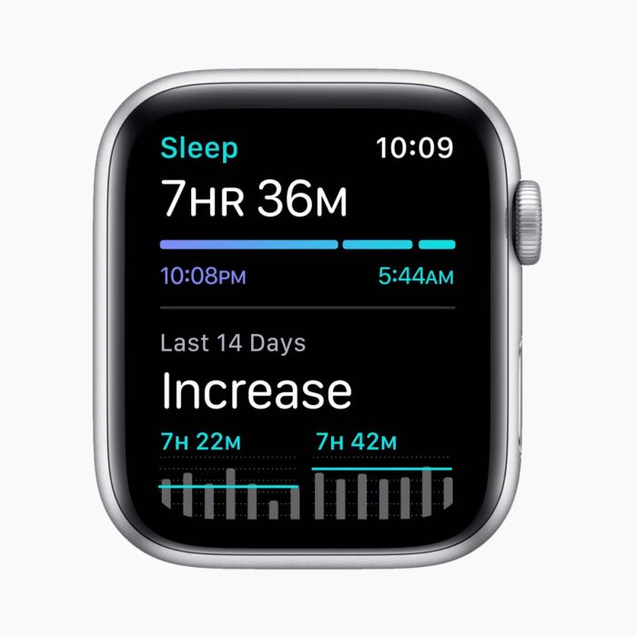 Apple Watch SE 2020 44 mm aluminium zilver 4G met wit sportbandje
