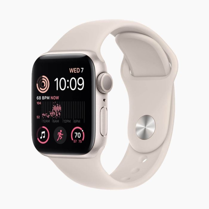 Apple Watch SE 2022 40 mm aluminium or wifi avec bracelet sport rose