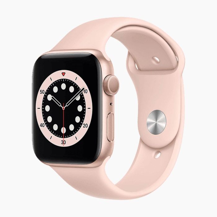 Apple Watch Series 6 40 mm aluminium or wifi reconditionné avec bracelet sport blanc antique