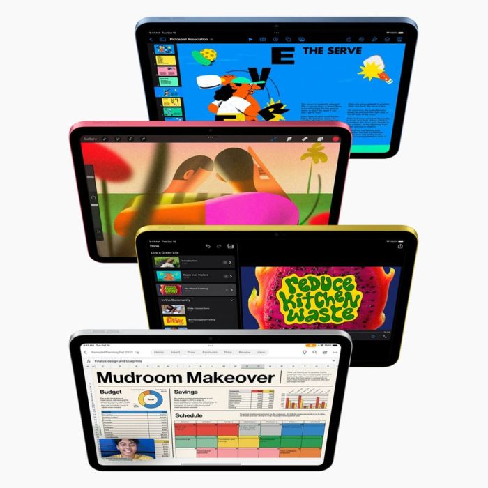 Refurbished iPad 2022 256GB Geel Wifi (10.9-inch)                            
