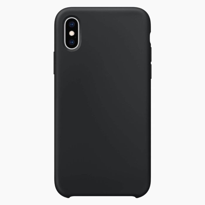 Refurbished iPhone X en iPhone XS siliconen hoesje zwart