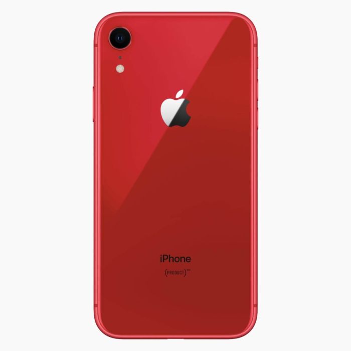 Refurbished iPhone XR 128GB Rood achterkant