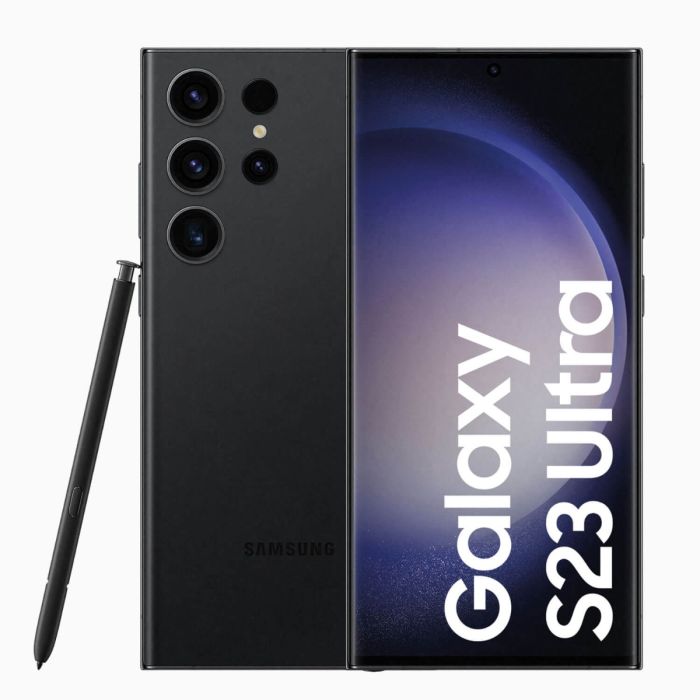 Reconditionné Samsung Galaxy S23 Ultra Noir 256 Go Noir (Double SIM)