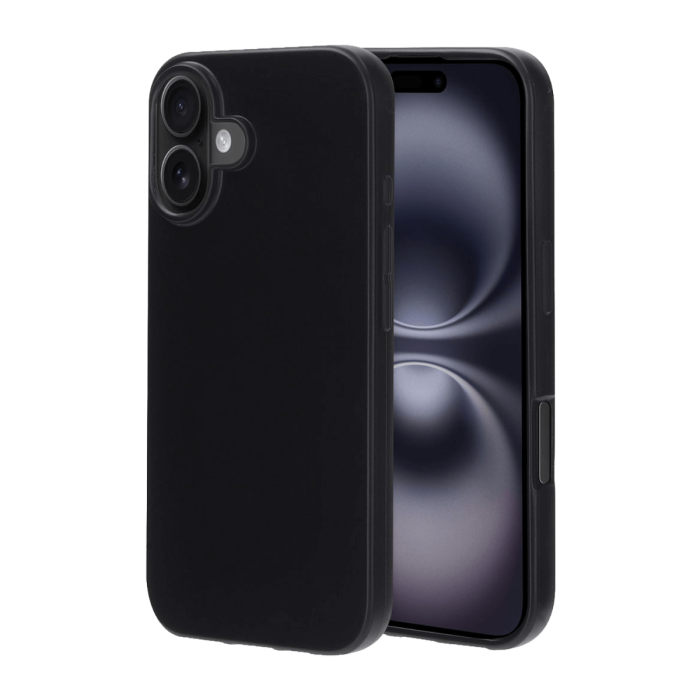 Zwarte beschermhoes iPhone 16 