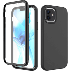 iPhone 12 screenprotector & hoes zwart