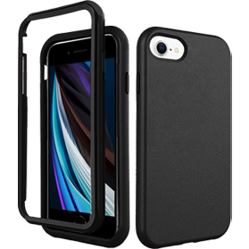 iPhone 7-8-SE2020-SE2022 verre trempé & coque noir