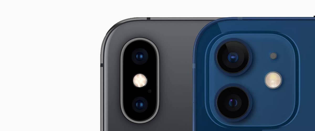 camera iphone x vs iphone 12