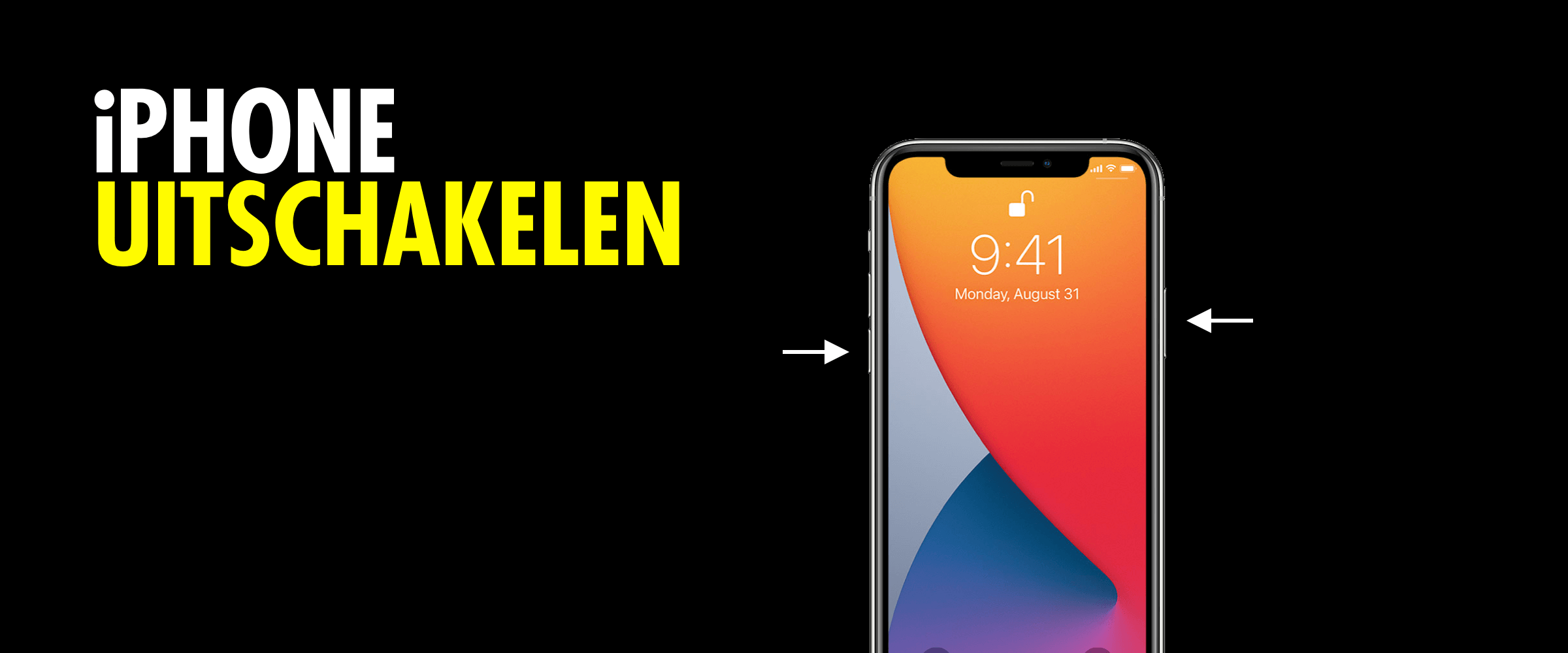 iphone x uitschakelen